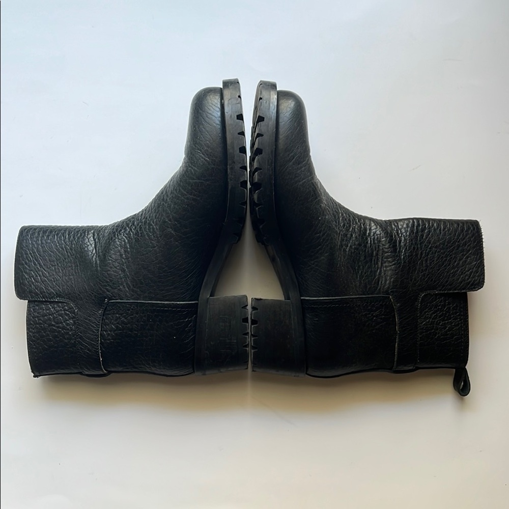 L’autre Chose Leather Boots Black Sz 40